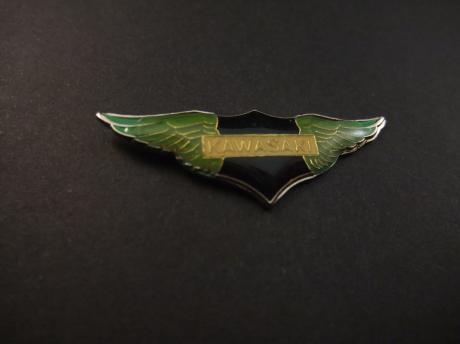 Kawasaki motor logo groene Wing